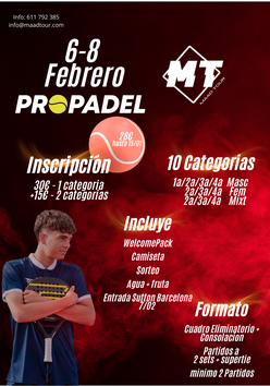 Cartel del torneo